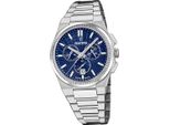 Festina Orologio Da Polso Swiss Made Da Uomo In Acciaio Inossidabile Argento D2UF20059/2