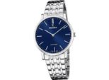 Festina Orologio Da Polso Swiss Made Da Uomo In Acciaio Inox Argento D2UF20045/3