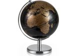 Costway Mappamondo Da 20 Cm, Mappa Inglese, Ruotabile A 360°, Mappamondo Con Supporto In Metallo, Mappamondo Didattico Per La Scuola, Mappamondo Decorativo, Mappamondo Moderno (Oro)