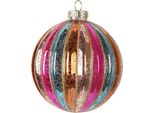 Guaina Natalizia Clayre & Eef Ø 10X11 Cm Vetro Multicolore