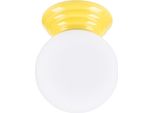 Lampada A Parete Zori Giallo IP44 1Xg9 8W Ceramica/Vetro Smaltato 12X16X12Cm Sollux Lighting