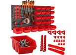 Pannello Porta Attrezzi + 22 Scatole E Supporti 77X39 Cm Per Officina Garage