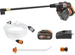 Idropulitrice A Batteria Worx Nitro 20V Hydroshot 56 Bar WG633E, Motore Brushless, Incl. 1 Batteria 4Ah E Caricabatterie