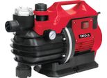 Yato Pompa Da Giardino 1300W Pompa D'acqua 5000L/H - Pompa A Pressione Con Manometro E Prefiltro - 5,3 Bar, 53M Di Prevalenza - IPX4 - Per Giardino, Pozzo, Serbatoio Dell'acqua Piovana, Campeggio
