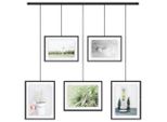 Umbra Collagen-Bilderrahmen , Schwarz , Metall, Glas , 5-teilig , 79.4x3.18x69.5 cm , Bilder und Zubehör, Bilderrahmen, Bilderrahmen-Collagen