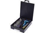 Ks Tools Set Per La Riparazione Di Filettature In Acciaio Inox M14X1,25 Mm Da 17 Pezzi 150.6140