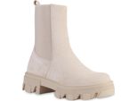 Van Hill Donna Stivaletti Stivali Piattaforma Stivali Scarpe Suola Profilo 835598, Colore: Nude Velours, Taglia: 37