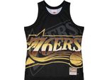 Canotta Mitchell & Ness Philadelphia 76Ers Big Face 4.0 Fashion Tank Nero - M
