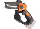 Worx WG324E.9 Sega Per Potatura A Batteria Con Una Sola Mano 20V - Lunghezza Lama 12 Cm - Leggera E Pratica Senza Batteria E Caricabatterie