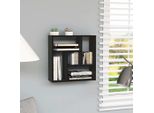Vidaxl Scaffale A Muro Nero 45,1X16X45,1 Cm Materiale A Base Di Legno