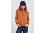 Urban Classics TB1524 | Felpa Con Cappuccio Da Donna Con Polsini A Coste - Colore: Toffee - Taglia: 5XL