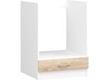 Armadio Da Cucina S60 Ku Lima In Rovere Sonoma - Elegante Ripostiglio Bianco