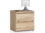 Comò CL2 2SZ Clp In Rovere Sonoma Con 2 Cassetti Elegante E Funzionale Altezza 40 Cm