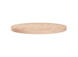 Piano Del Tavolo Rotondo Ø60X4 Cm Legno Massiccio Di Quercia Non Trattato
