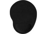 Tappetino Antiscivolo Per Mouse - Poggiapolsi - Mousepad - Nero Rotondo