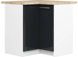 Armadio Da Cucina Oliwia S90/90 Grafite Lucido 90 Cm - Elegante E Funzionale Con Finitura Bianca
