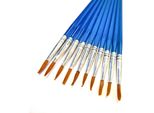 Pennelli Per Pittura - Set Di 10 - A Punta - Pennelli - Pennelli - Pittura - Pennelli - Pittura - Pittura - Pennelli - A Punta - Blu