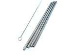 Cannucce In Metallo/Acciaio Inossidabile - Cannucce In Metallo - Cocktail - Bevande - Ecologiche E Sostenibili - Set Di 4 Cannucce + Spazzola Per La Pulizia - Multicolore 4X