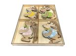 Pasqua - Coniglietto Pasquale - Da Appendere - Set Di 8 Pezzi In Diversi Colori - Coniglietti Decorativi