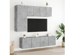 Pensili Tv 2 Pz. Grigio Cemento 60X30X41 Cm