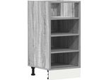 Vidaxl Armadio Base Riga Grey Sonoma 40X44,5X81,5 Cm Materiale A Base Di Legno