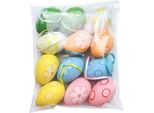 Pasqua - Coniglietto Pasquale - Appeso - Set Di 10 In Diversi Colori - Fiori Di Uova Di Pasqua