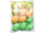 Pasqua - Pasqua - Coniglietto Pasquale - Appeso - Set Di 10 In Diversi Colori - Uova Di Pasqua Di Paperella