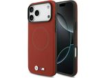 Custodia Bmw M Fw Metal Logo Magsafe Per Iphone 17 Pro Max Rosso
