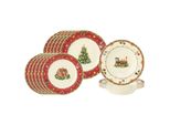 Seltmann Weiden Teller-Set Marieluise Weihnachtsnostalgie 18Er Set