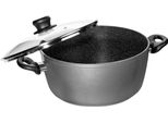Kochtopf Stoneline, Schwarz, Ø:28Cm, TöPfe, Kochtopf, Induktion