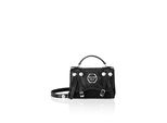 Handtasche PHILIPP PLEIN Mit Schmucksteinen, Damen, 02, schwarz, Taschen Handtasche