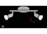 Briloner Leuchten Led Deckenleuchte "Ray", Silber, Leuchten, Led Deckenleuchte