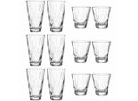 Leonardo Gläserset, Klar, Glas, 12-teilig, 26.2x16.5x17.5 cm, Essen & Trinken, Gläser, Gläser-Sets