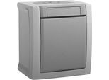 Interruttore Impermeabile Da Superficie Serie Pulsante - Contatto Na Grigio IP54