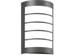 Applique Cmd 16/1 In Acciaio Inox Antracite IP44 E27 Vetro Opalino