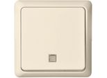 Elso 242134 Pulsante Illuminato 10A, Rinnovo Morsetto A Innesto Completo, Bianco Puro