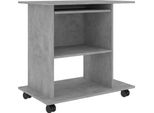 Syfax™ Scrivania Computer Grigio Cemento 80X50X75 Cm Legno Multistrato