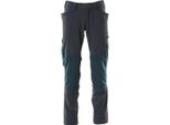 Pantaloni Mascot, Tasche Al Ginocchio, Pantaloni Ultimate Stretch Taglia 82C49, Nero-Blu