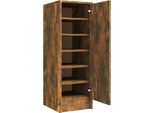 Vidaxl Portascarpe In Rovere Affumicato 32X35X92 Cm Materiale A Base Di Legno
