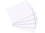 Herlitz Karteikarte A6 Blanko Weiß 100Er Packu