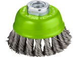 Pro Spazzola A Tazza Pesante In Acciaio Inox, 75 X 0,5 Mm, Filettatura