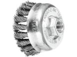 Spazzola A Tazza Pos Tbg St D.65Mm M14 Spessore Del Filo 0,35Mm Sta Pferd