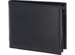 Oxmox Pelle Portafoglio Leather QuerscheinböRse Jumping Jack Embossed Black Nero