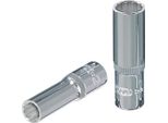 Ks Tools 1/4" Chromeplus Presa A 12 Punte, Lunga, 5/16"""