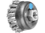 Pferd Tools Spazzola A Tazza Annodata Tbg Ø 65 Mm M14 Filo Di Acciaio Inox Ø 0,50 Mm Smerigliatrice Angolare (1)