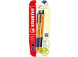 Biro Retrattile - Stabilo Pointball - Confezione Da 2 - Blu, Nero