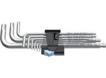 Wera 3950/9 Hex-Plus Stainless 1 Sb Set Di Chiavi Esagonali, Metriche, Acciaio Inox, 9 Pezzi