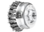 Pferd Tools Spazzola A Tazza Annodata Tbg Ø 65 Mm M14 Filo D'acciaio Ø 0,50 Mm Smerigliatrice Angolare (1)