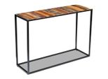 Tavolo Consolle In Legno Di Recupero 110X35X76 Cm