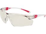 Occhiali Di Sicurezza 506 Up En 166,EN 170 Stanghette Bianche Rosa, Lenti Chiare Pc Univet